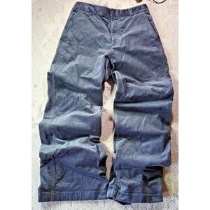 Uniqlo X Comptoir des Cotonniers Grey Corduroy Wide-Leg Pants 28 X 29 Academia
